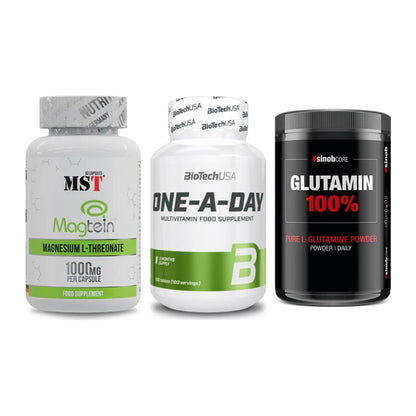 Ausdauer-Set: MST Magnesium + BioTech One A + Sinob Core – alle enthaltenen Artikel