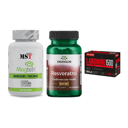Ausdauer-Set: MST Magnesium + Swanson Resverat + Body Attack – alle enthaltenen Artikel