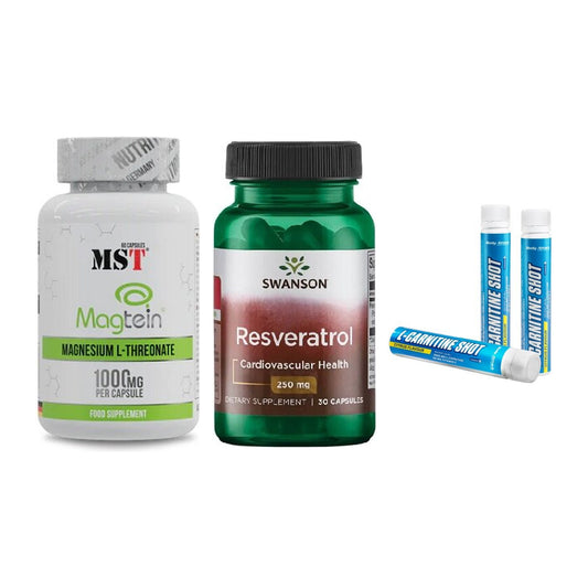 Ausdauer-Set: MST Magnesium + Swanson Resverat + Body Attack – alle enthaltenen Artikel