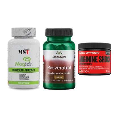 Ausdauer-Set: MST Magnesium + Swanson Resverat + Body Attack – alle enthaltenen Artikel