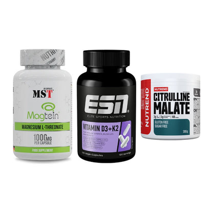 Ausdauer-Set: MST Magnesium + ESN Vitamin D3 + Nutrend Citrulli – alle enthaltenen Artikel