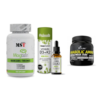Ausdauer-Set: MST Magnesium + Sinob Vitamin D3 + Olimp Anabolic – alle enthaltenen Artikel