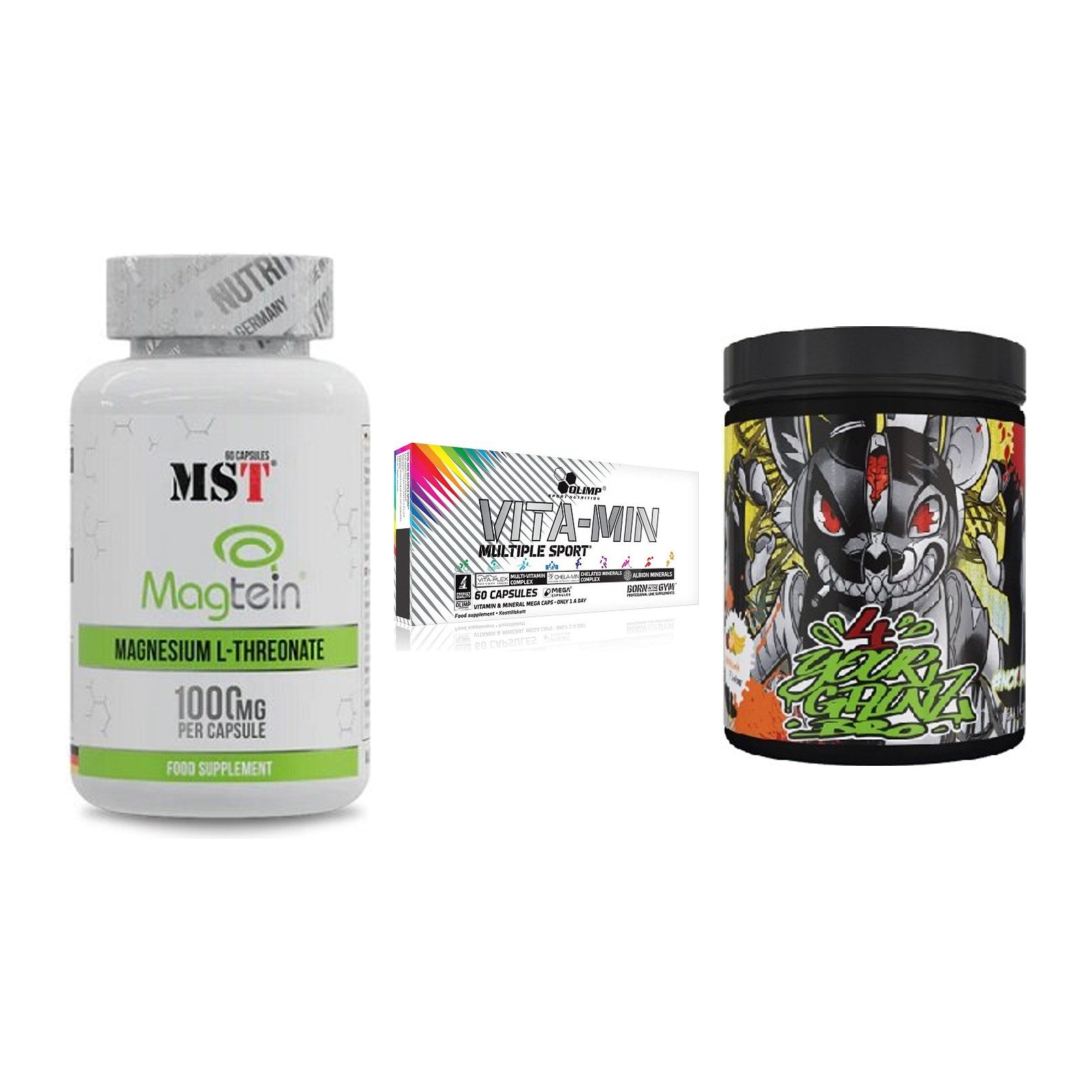 Ausdauer-Set: MST Magnesium + Olimp Vita-Min + BPS-Pharma EAA´s – alle enthaltenen Artikel