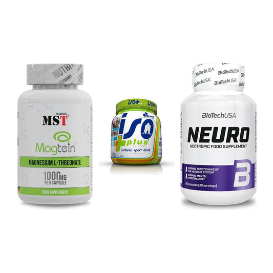 Ausdauer-Set: MST Magnesium + Olimp Iso Plus + BioTech Neuro – alle enthaltenen Artikel