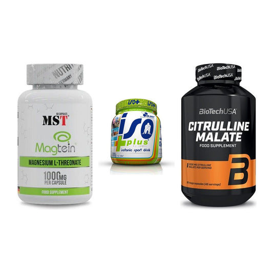 Ausdauer-Set: MST Magnesium + Olimp Iso Plus + BioTech Citrulli – alle enthaltenen Artikel