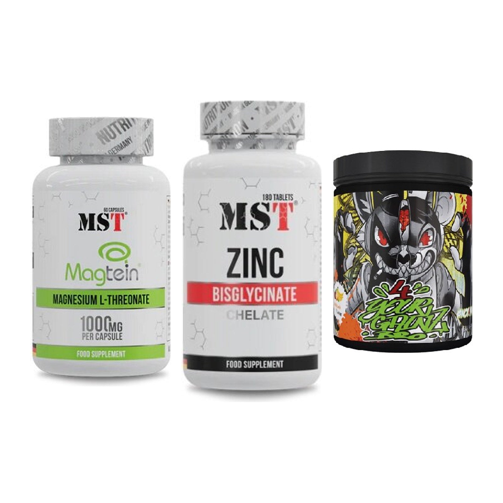 Ausdauer-Set: MST Magnesium + MST Zinc Chelate + BPS-Pharma EAA´s – alle enthaltenen Artikel