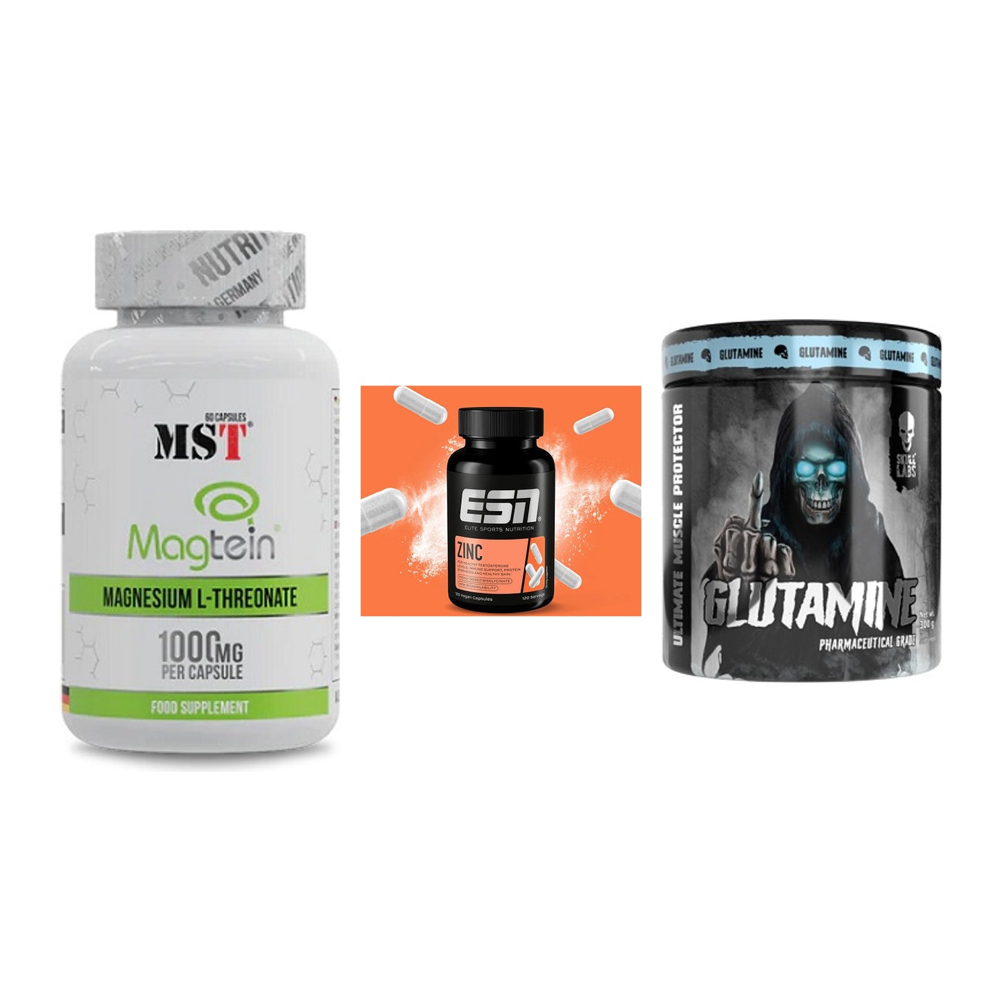 Ausdauer-Set: MST Magnesium + ESN Zinc + Skull Labs – alle enthaltenen Artikel