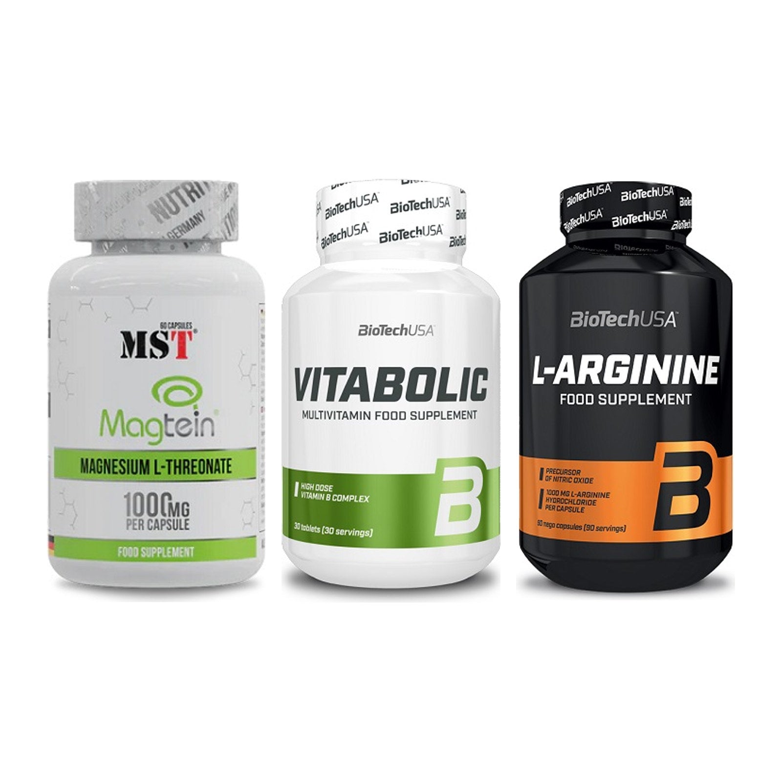 Ausdauer-Set: MST Magnesium + BioTech Vitaboli + BioTech L-Argini – alle enthaltenen Artikel