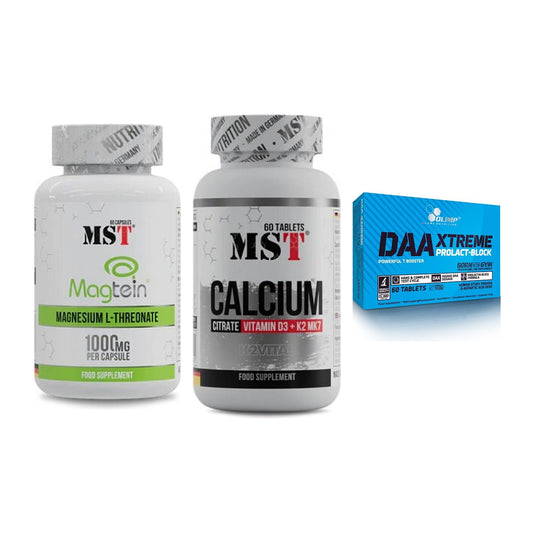 Ausdauer-Set: MST Magnesium + MST Calcium + Olimp DAA Xtreme – alle enthaltenen Artikel
