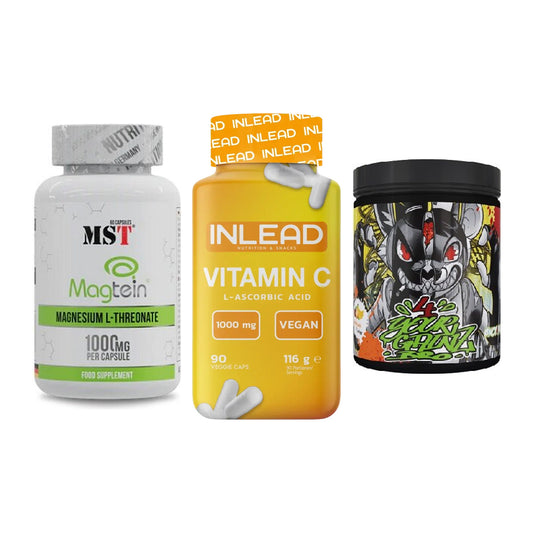 Ausdauer-Set: MST Magnesium + INLEAD Vitamin C + BPS-Pharma EAA´s – alle enthaltenen Artikel