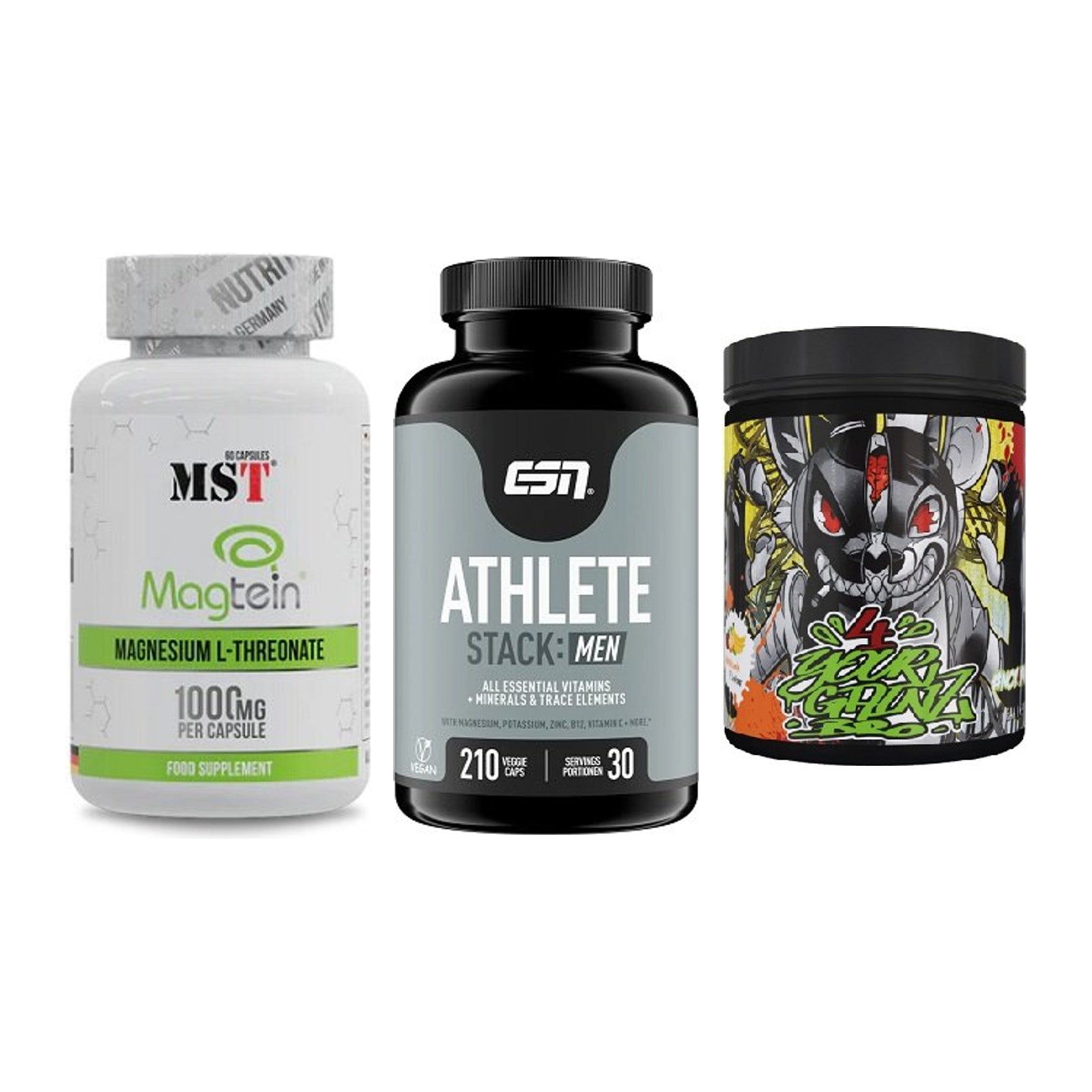 Ausdauer-Set: MST Magnesium + ESN Athlete + BPS-Pharma EAA´s – alle enthaltenen Artikel