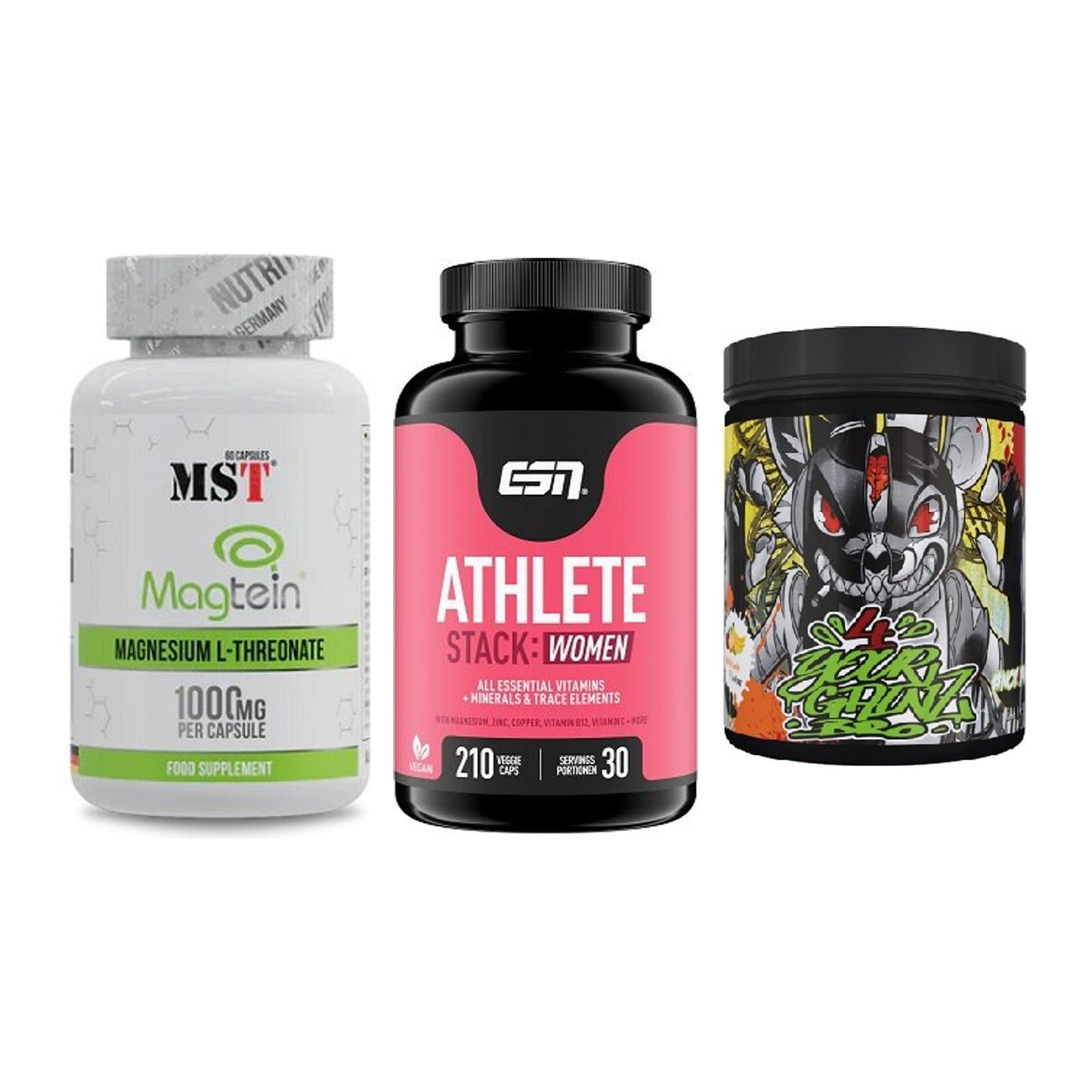Ausdauer-Set: MST Magnesium + ESN Athlete + BPS-Pharma EAA´s – alle enthaltenen Artikel