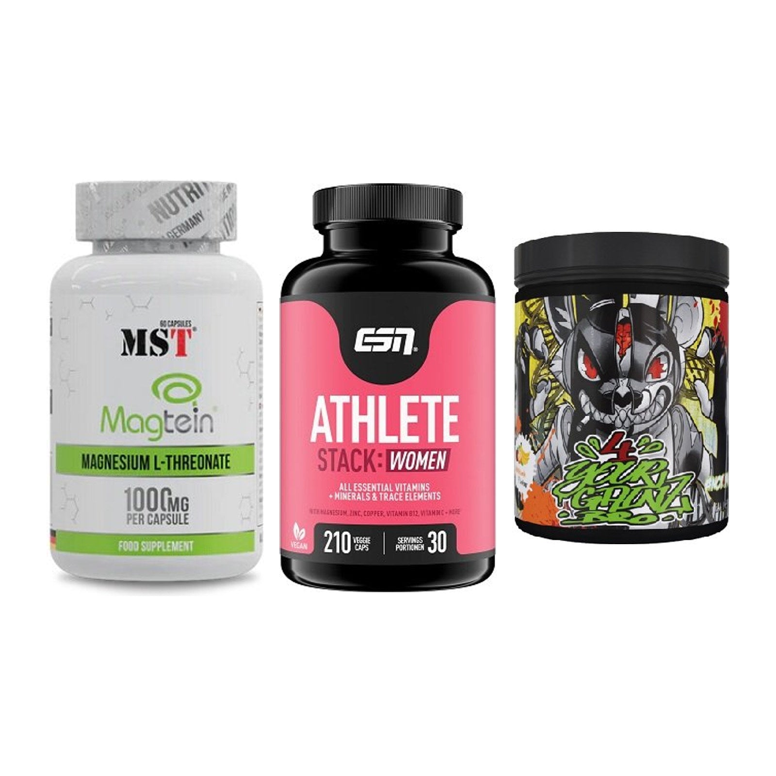 Ausdauer-Set: MST Magnesium + ESN Athlete + BPS-Pharma EAA´s – alle enthaltenen Artikel