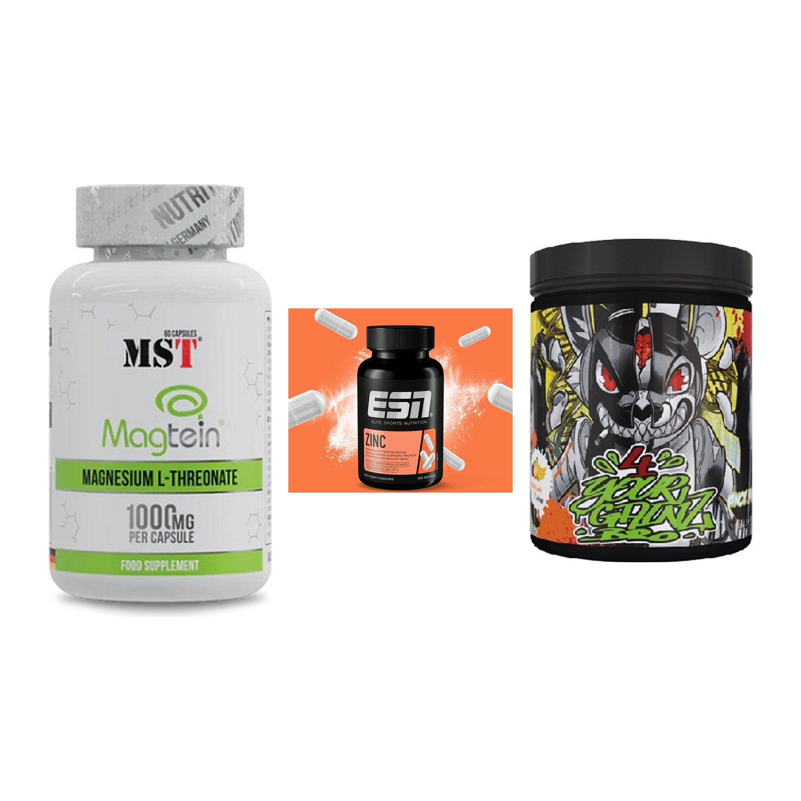 Ausdauer-Set: MST Magnesium + ESN Zinc + BPS-Pharma EAA´s – alle enthaltenen Artikel