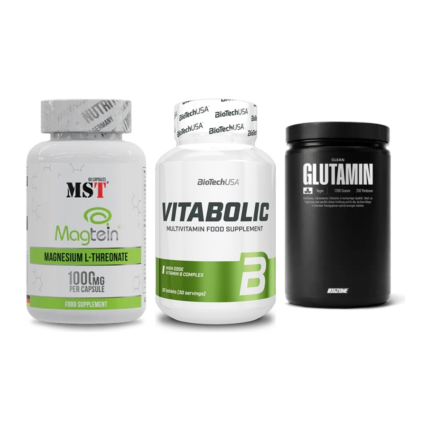 Ausdauer-Set: MST Magnesium + BioTech Vitaboli + Big Zone Glutami – alle enthaltenen Artikel