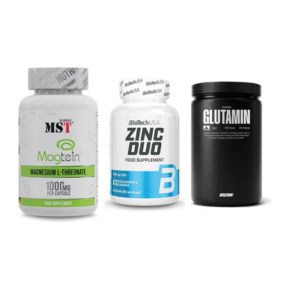 Ausdauer-Set: MST Magnesium + BioTech Zinc Duo + Big Zone Glutami – alle enthaltenen Artikel