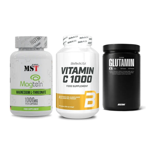 Ausdauer-Set: MST Magnesium + BioTech Vitamin + Big Zone Glutami – alle enthaltenen Artikel