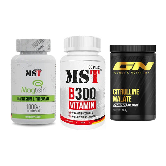 Ausdauer-Set: MST Magnesium + MST B300 B-Compl + GN Citrulline – alle enthaltenen Artikel