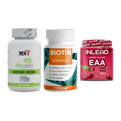 Ausdauer-Set: MST Magnesium + ProFuel BIOTIN + INLEAD EAA – alle enthaltenen Artikel