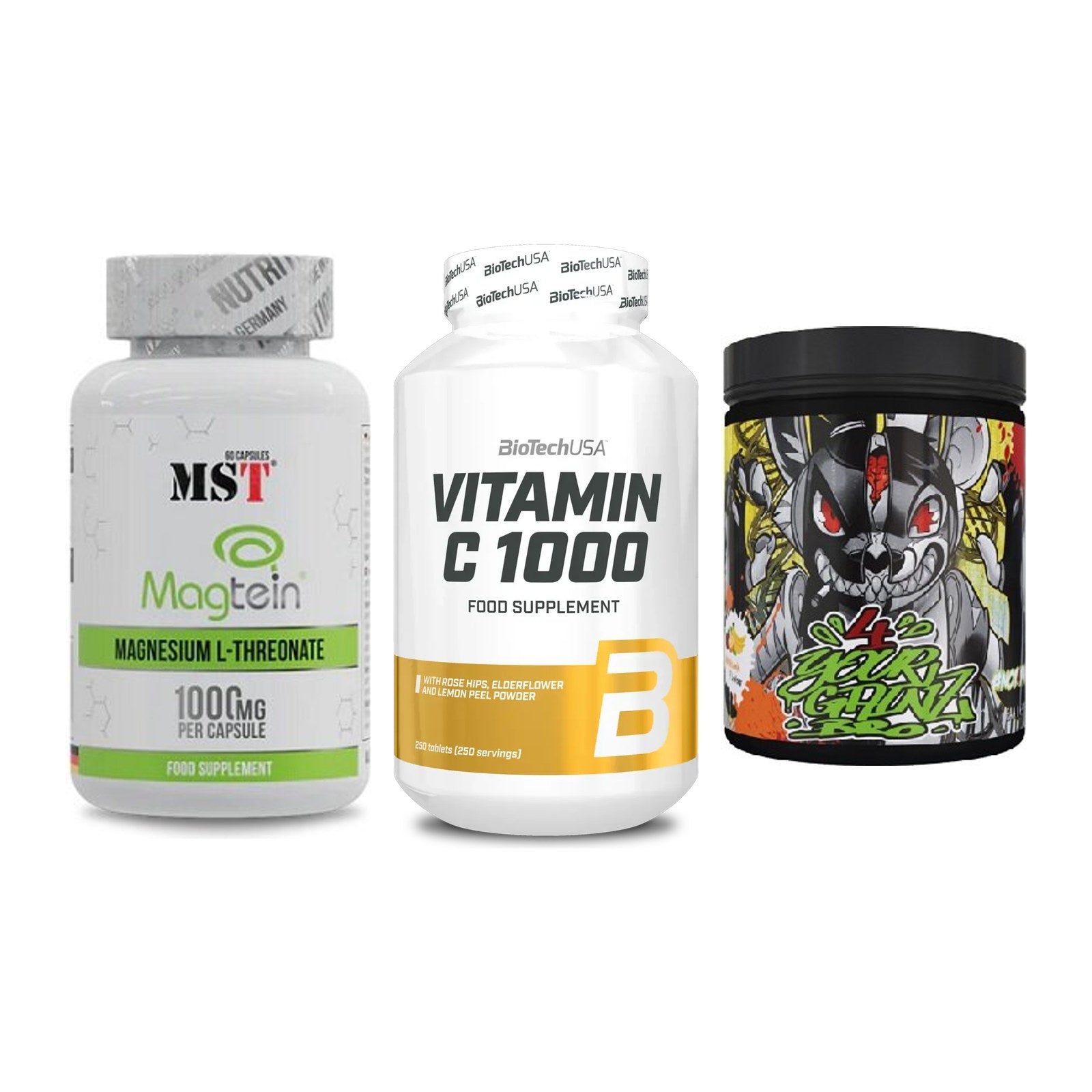 Ausdauer-Set: MST Magnesium + BioTech Vitamin + BPS-Pharma EAA´s – alle enthaltenen Artikel