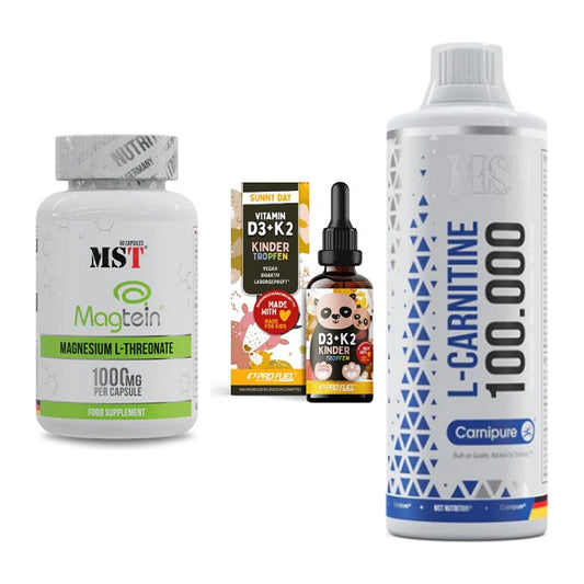 Ausdauer-Set: MST Magnesium + ProFuel VITAMIN + MST L-Carnitine – alle enthaltenen Artikel