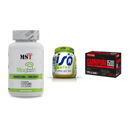 Ausdauer-Set: MST Magnesium + Olimp Iso Plus + Body Attack – alle enthaltenen Artikel