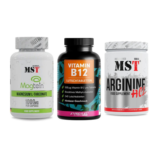 Ausdauer-Set: MST Magnesium + ProFuel Vitamin + MST Arginine HCL – alle enthaltenen Artikel