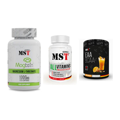 Ausdauer-Set: MST Magnesium + MST All Vitamins + MST EAA & BCAA – alle enthaltenen Artikel