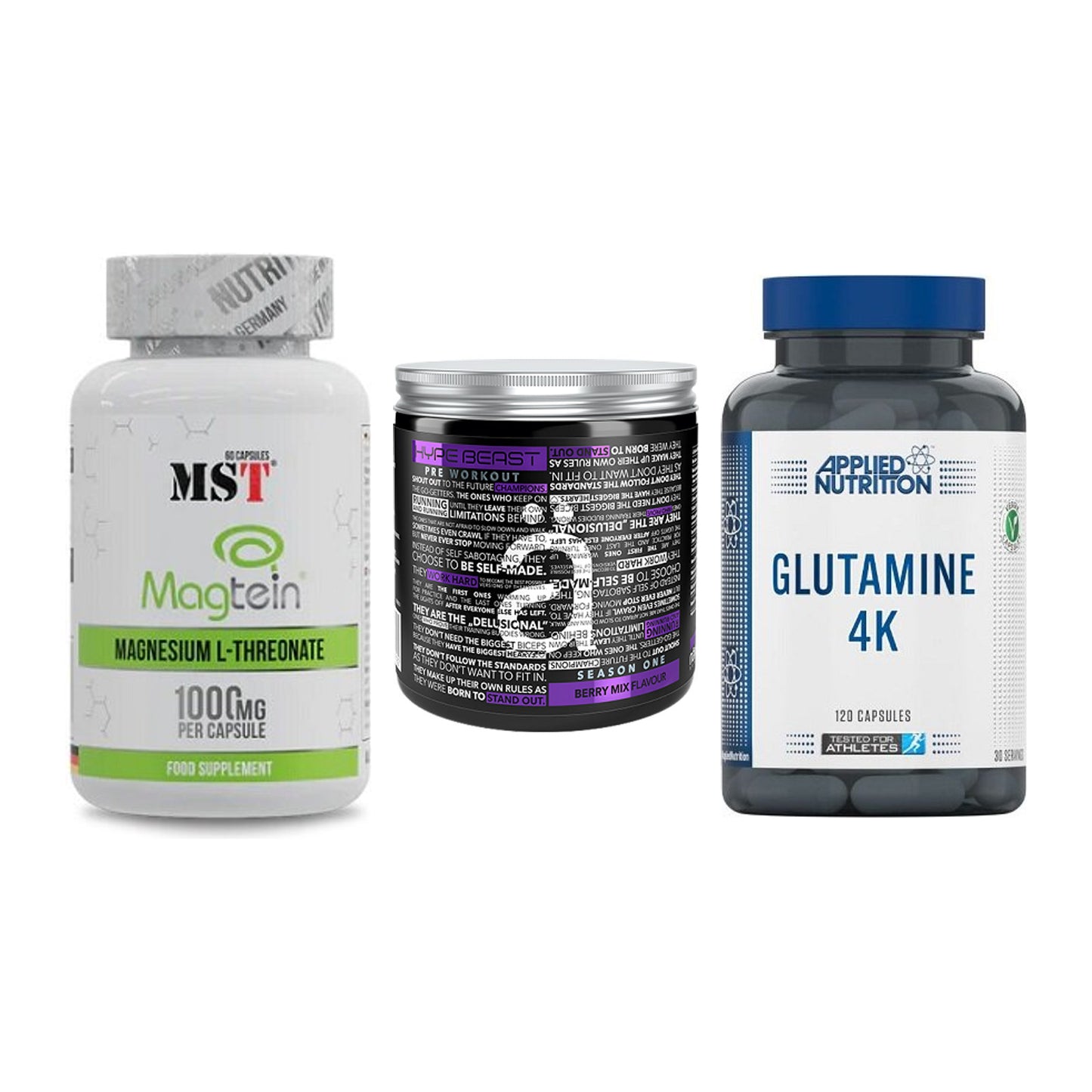 Ausdauer-Set: MST Magnesium + Nanosupps Hype + Applied Nutritio – alle enthaltenen Artikel