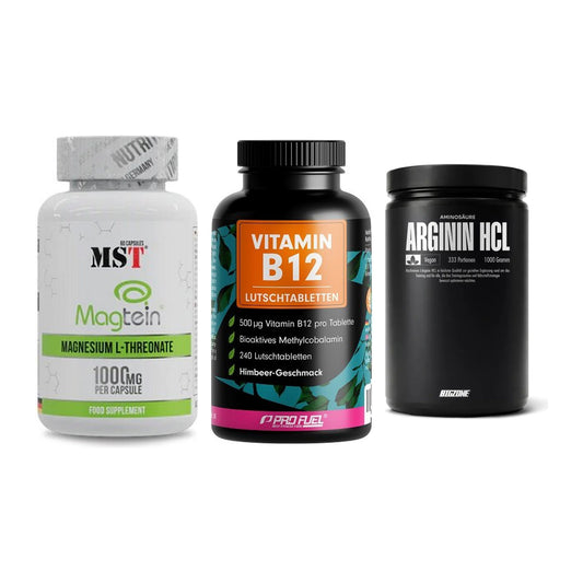 Ausdauer-Set: MST Magnesium + ProFuel Vitamin + Big Zone L-Argin – alle enthaltenen Artikel
