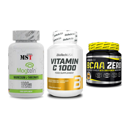 Ausdauer-Set: MST Magnesium + BioTech Vitamin + BioTech BCAA – alle enthaltenen Artikel