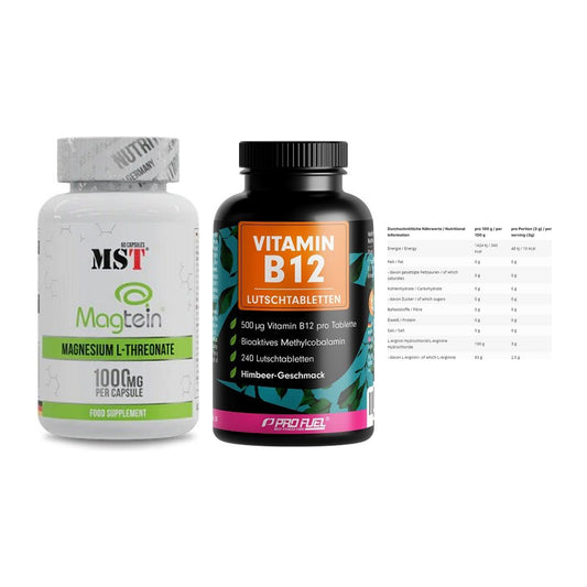 Ausdauer-Set: MST Magnesium + ProFuel Vitamin + INLEAD L-Arginin – alle enthaltenen Artikel