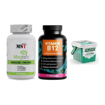 Ausdauer-Set: MST Magnesium + ProFuel Vitamin + INLEAD L-Glutami – alle enthaltenen Artikel