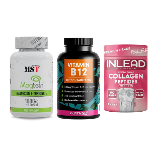Ausdauer-Set: MST Magnesium + ProFuel Vitamin + INLEAD Collagen – alle enthaltenen Artikel