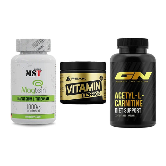 Ausdauer-Set: MST Magnesium + Peak Vitamin + GN Acetyl – alle enthaltenen Artikel