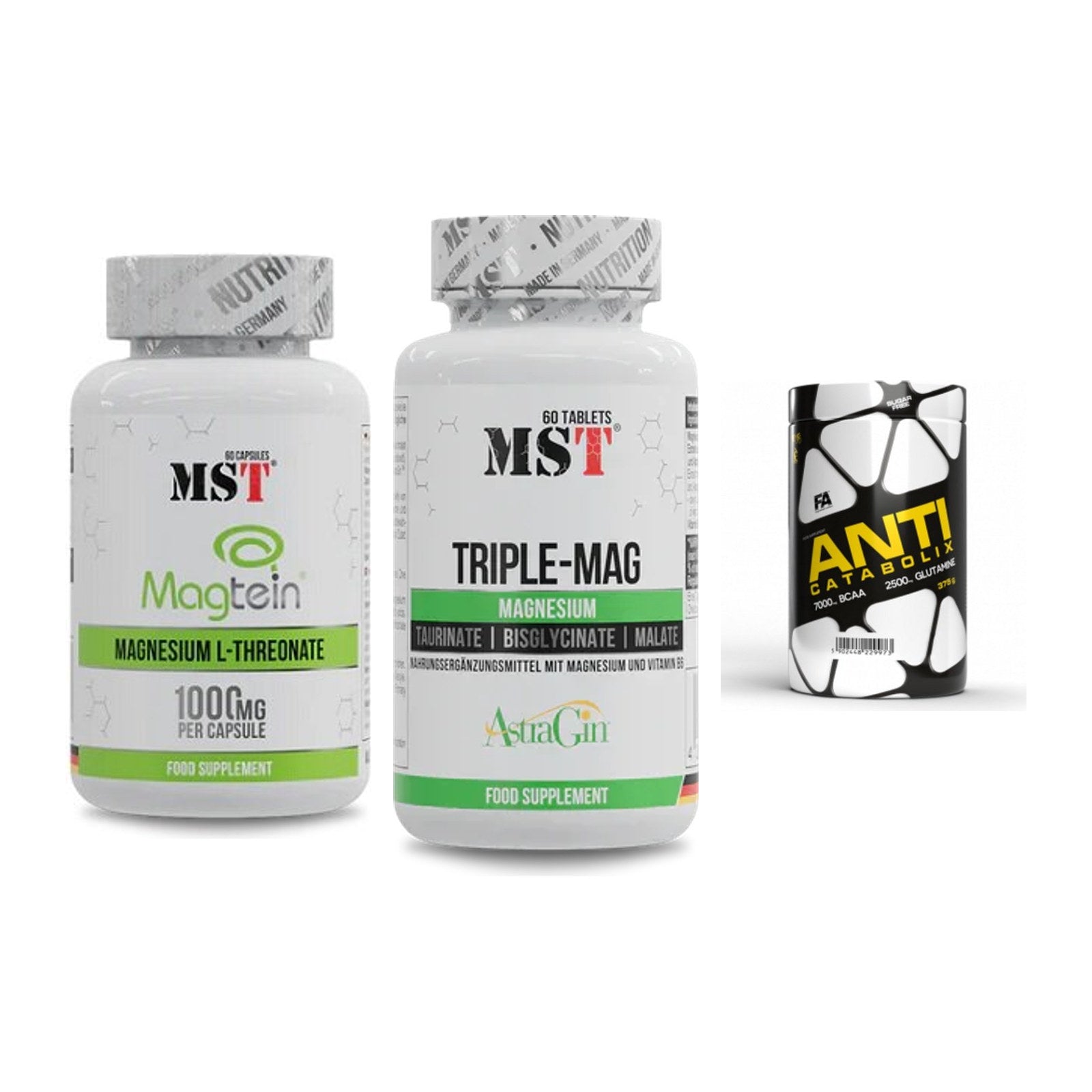 Ausdauer-Set: MST Magnesium + MST Tripple Mag + FA Nutrition – alle enthaltenen Artikel