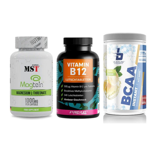 Ausdauer-Set: MST Magnesium + ProFuel Vitamin + Blackline – alle enthaltenen Artikel