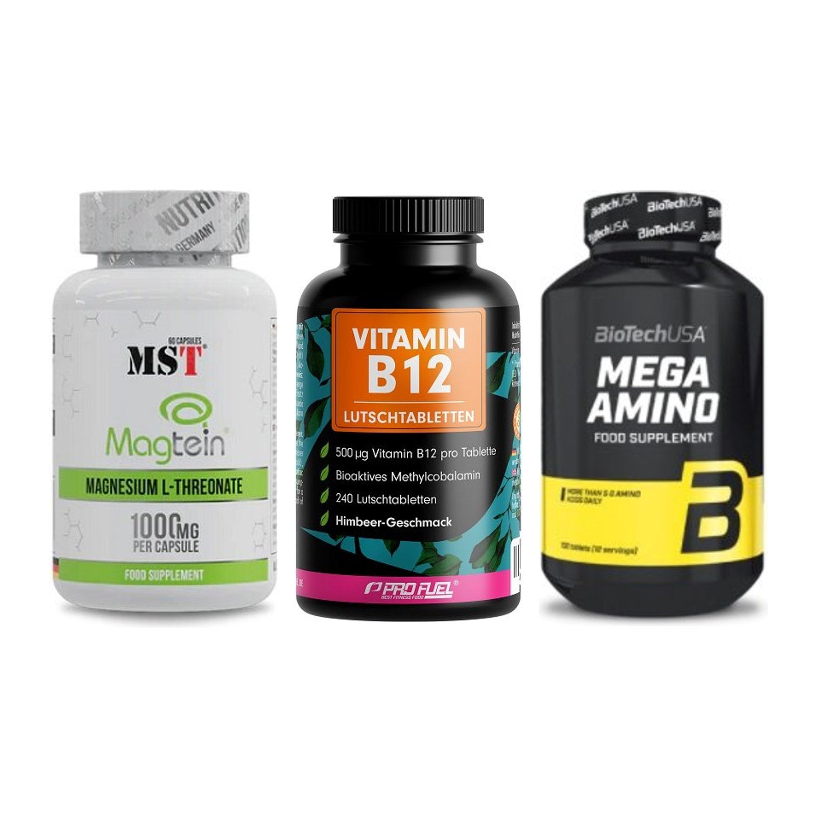 Ausdauer-Set: MST Magnesium + ProFuel Vitamin + BioTech Mega – alle enthaltenen Artikel