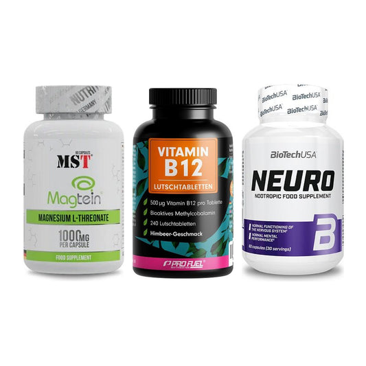 Ausdauer-Set: MST Magnesium + ProFuel Vitamin + BioTech Neuro – alle enthaltenen Artikel