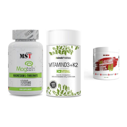 Ausdauer-Set: MST Magnesium + Sinob Vitamin D3 + BPS-Pharma This – alle enthaltenen Artikel