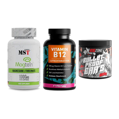 Ausdauer-Set: MST Magnesium + ProFuel Vitamin + Big Zone Bulletp – alle enthaltenen Artikel