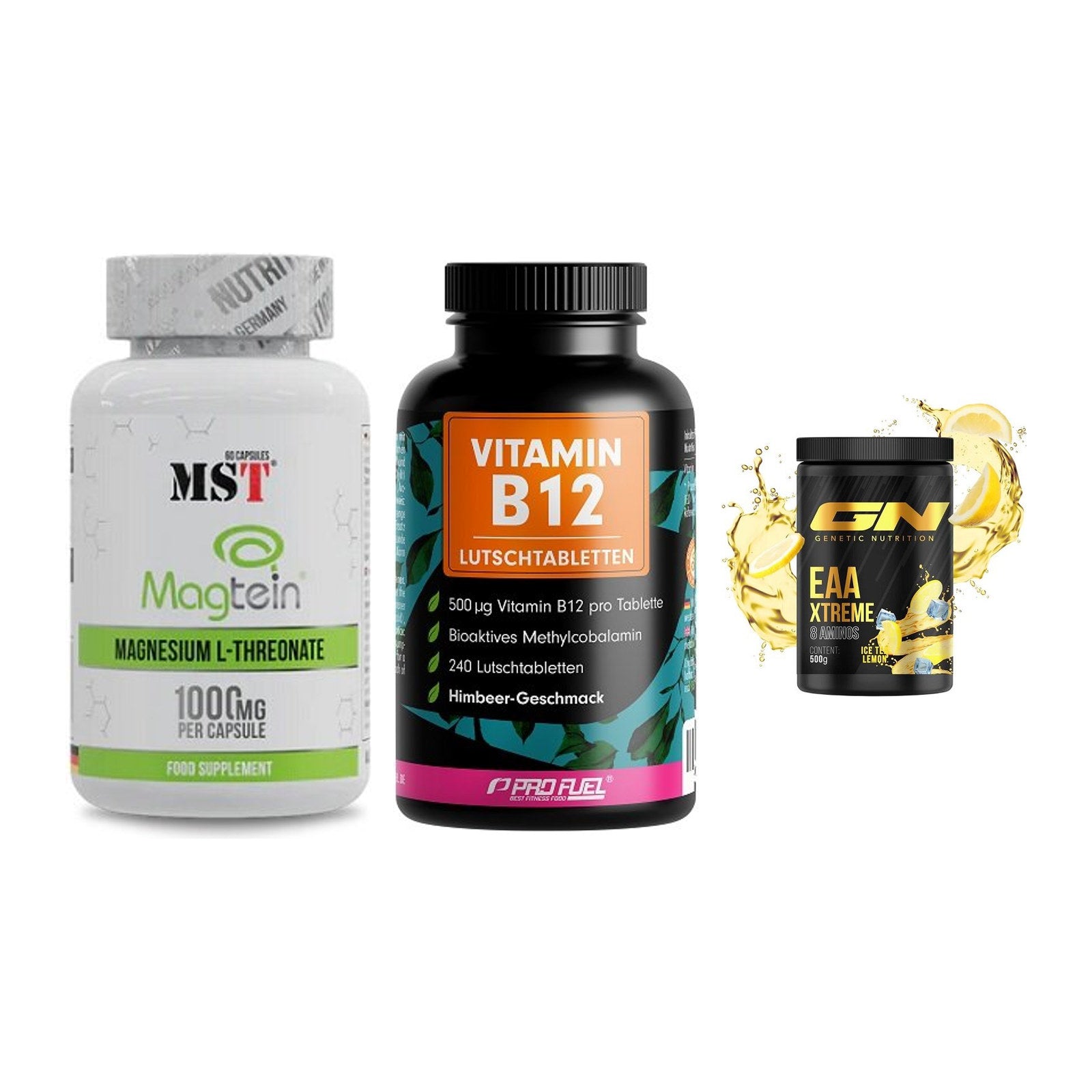 Ausdauer-Set: MST Magnesium + ProFuel Vitamin + GN EAA Xtreme – alle enthaltenen Artikel