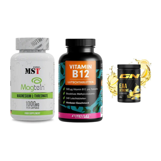 Ausdauer-Set: MST Magnesium + ProFuel Vitamin + GN EAA Xtreme – alle enthaltenen Artikel