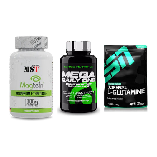 Ausdauer-Set: MST Magnesium + Scitec Mega + ESN Ultrapure – alle enthaltenen Artikel