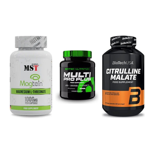 Ausdauer-Set: MST Magnesium + Scitec Multi Pro + BioTech Citrulli – alle enthaltenen Artikel