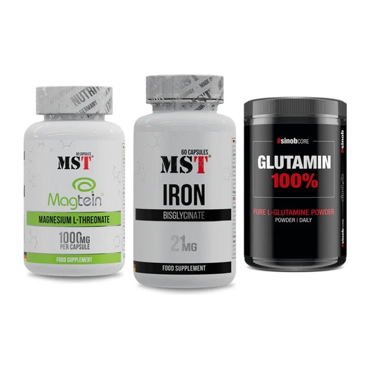 Ausdauer-Set: MST Magnesium + MST Iron Bisglyc + Sinob Core – alle enthaltenen Artikel