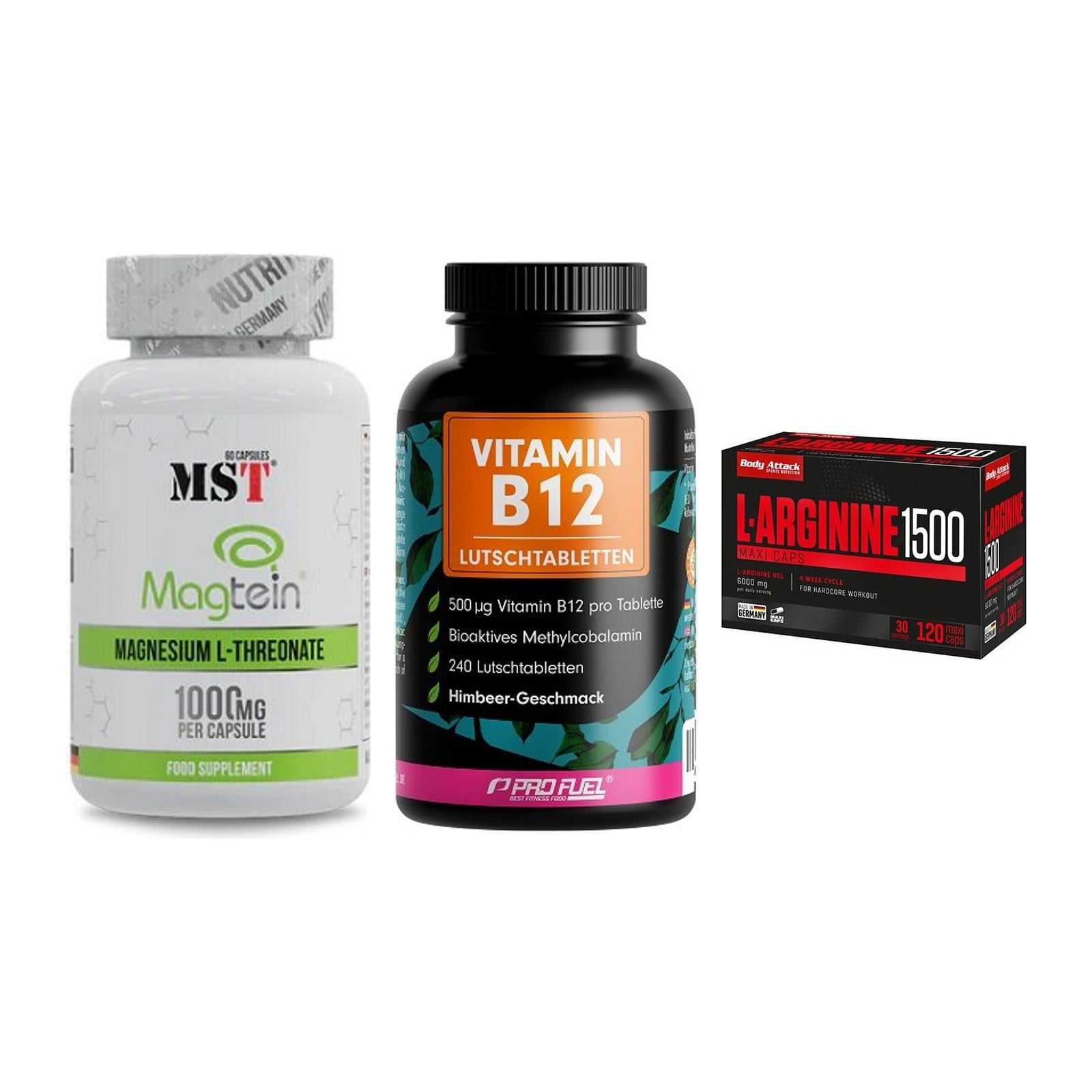 Ausdauer-Set: MST Magnesium + ProFuel Vitamin + Body Attack – alle enthaltenen Artikel
