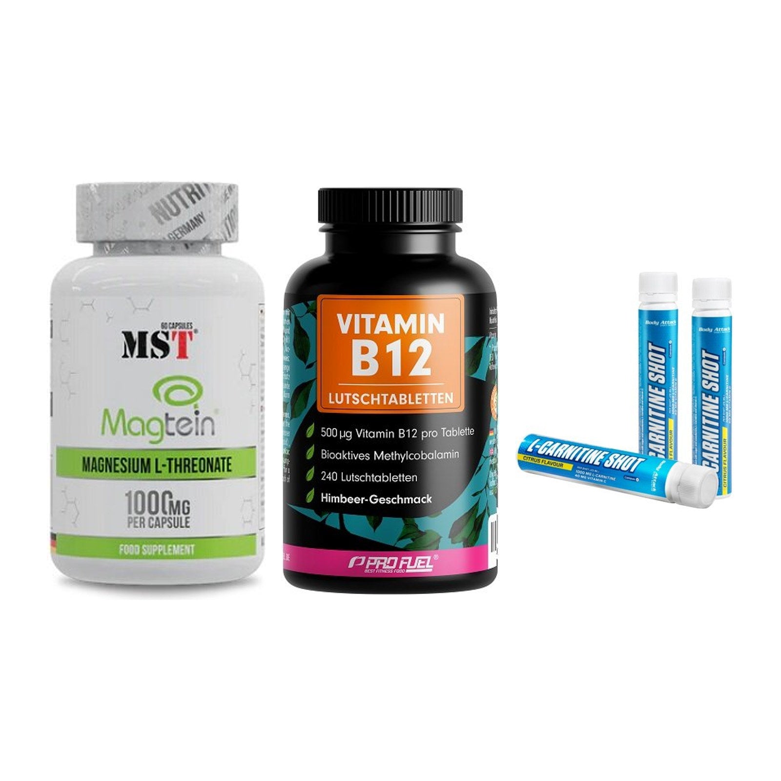 Ausdauer-Set: MST Magnesium + ProFuel Vitamin + Body Attack – alle enthaltenen Artikel