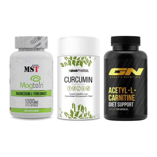 Ausdauer-Set: MST Magnesium + Sinob Curcumin + GN Acetyl – alle enthaltenen Artikel