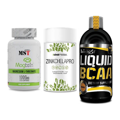 Ausdauer-Set: MST Magnesium + Sinob Zink + BioTech Liquid – alle enthaltenen Artikel